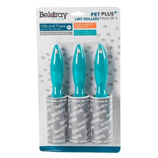 Beldray Pet Plus+ Klesrulle for dyreh??r 60 ark 3 pk