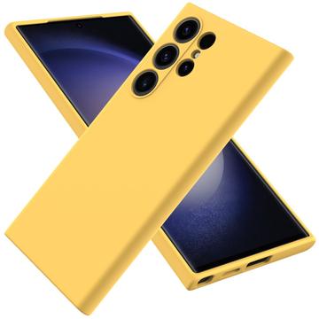 Samsung Galaxy S24 Ultra Liquid Silikondeksel Gul