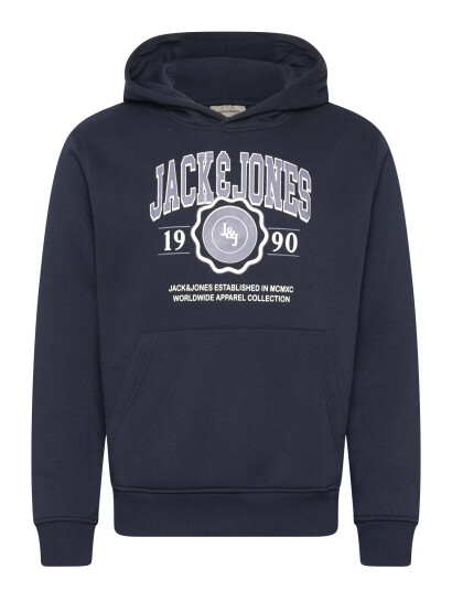 Jack & Jones Jjmako Sweat Hood - Navy - M Jack & Jones Jjmako Sweat Hood - Navy - M
