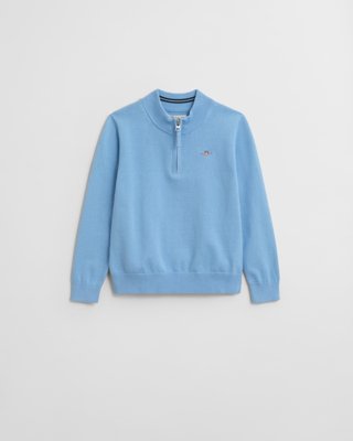 Gant Shield bomullsgenser med half zip til barn DREAM BLUE 92