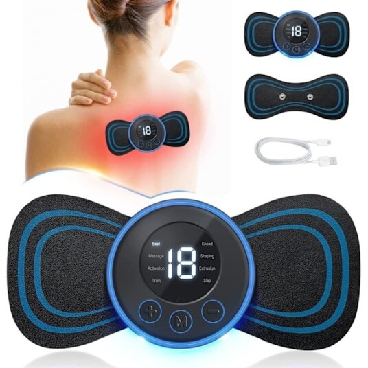 Tens Mini Butterfly Full Body Massager for smertelindring trådløs vibrerende massasjeapparat 8 moduser 1 sett Tens Mini Butterfly Full Body Massager for smertelindring trådløs vibrerende massasjeapparat 8 moduser 1 sett