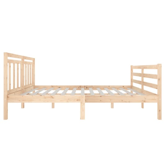 vidaXL Sengeramme heltre 135x190 cm 4FT6 Double