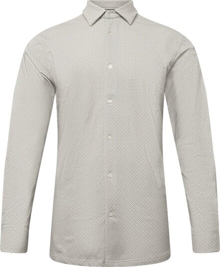 Clean Cut Copenhagen Emil Aop Stretch Shirt ECRU/BRINDLE BEIGE XL Clean Cut Copenhagen Emil Aop Stretch Shirt ECRU/BRINDLE BEIGE XL