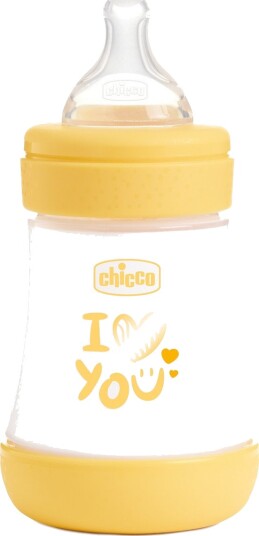 Chicco Perfect 5 Tåteflaske 150ml Gul Chicco Perfect 5 Tåteflaske 150ml Gul