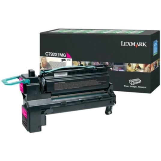 Lexmark C792X1MG Tonerkassett magenta 20.000 sider, høy kapasitet return Lexmark C792X1MG Tonerkassett magenta 20.000 sider, høy kapasitet return