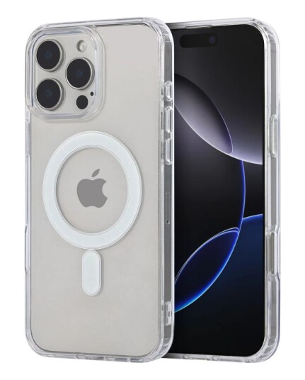 iiglo iPhone 16 Pro Max Magnetic Clear Case Gjennomsiktig