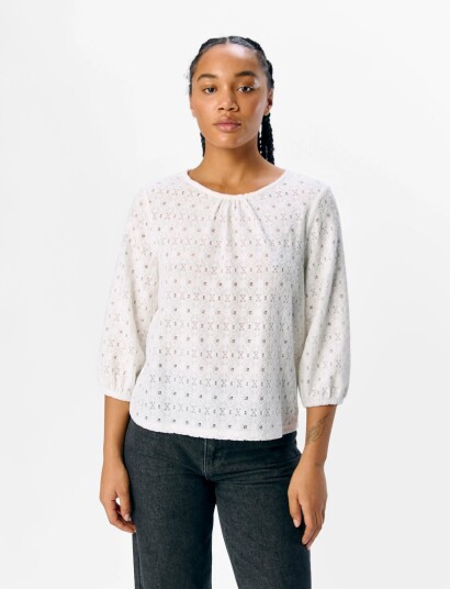 Object Objlaila 3/4 Re Top Noos White S Object Objlaila 3/4 Re Top Noos White S