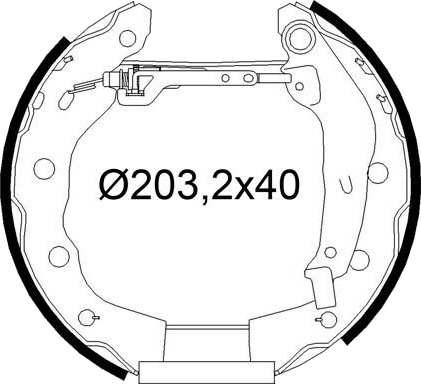 Bremsesko sett VALEO 554965