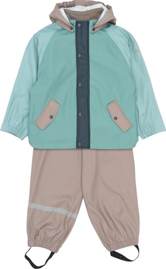 Mikk line Pu Rain Set Block W Susp 104 Multi/patterned 104 Mikk line Pu Rain Set Block W Susp 104 Multi/patterned 104