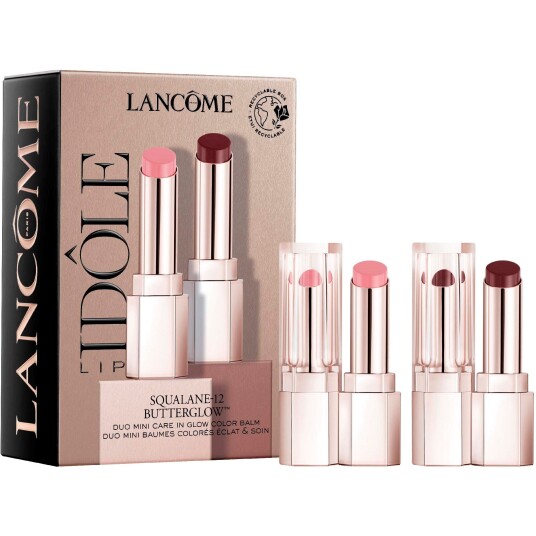Lancôme Lip Idôle Squalane-12 Butterglow Glowy Color Balm Mini Lip Kit Lancôme Lip Idôle Squalane-12 Butterglow Glowy Color Balm Mini Lip Kit