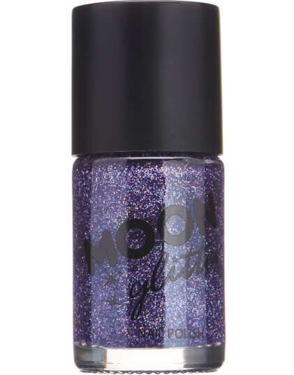 Lilla Neglelakk med Holografisk Glitter Lilla Neglelakk med Holografisk Glitter