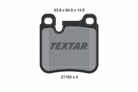 Bremseklosser TEXTAR 2116301 Bremseklosser TEXTAR 2116301