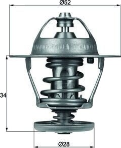 Termostat MAHLE ORIGINAL TX 68 88D