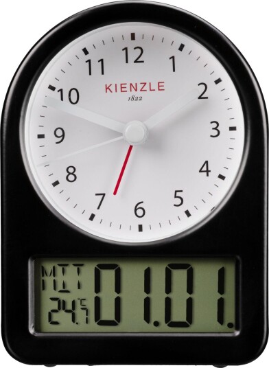 Kienzle Retro Vekkerklokke - Svart