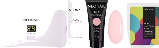 NEONAIL Nail Extention Kit With Duo Acrylgel Cover Pink & Modern Almon