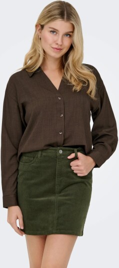JDY Jdynina L/S Shirt Wvn Noos Brown XL