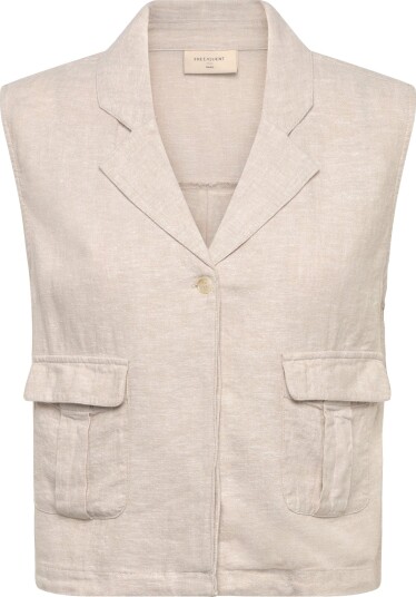 FREE/QUENT Fqlava Waistcoat   Cream   S