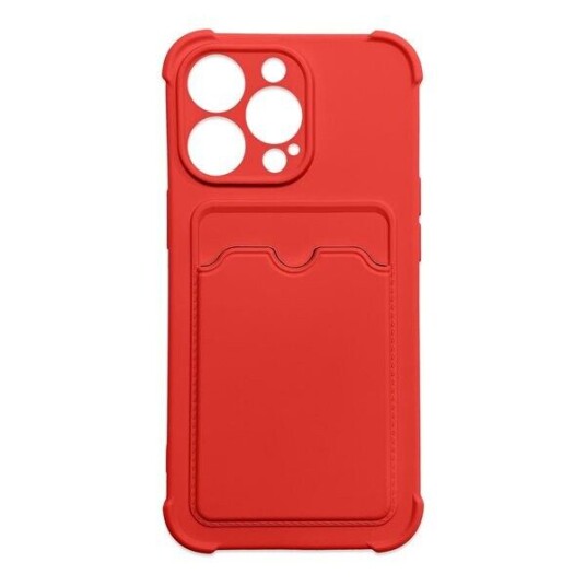 Card Armor Series iPhone 13 Mini Silikondeksel Rød