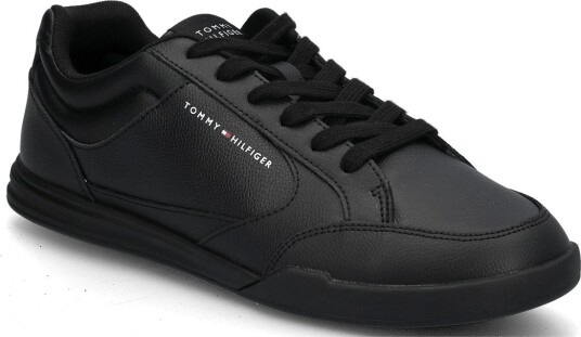 Tommy Hilfiger Low Pro Cupsole Perf Leather TRIPLE BLACK 44 Tommy Hilfiger Low Pro Cupsole Perf Leather TRIPLE BLACK 44
