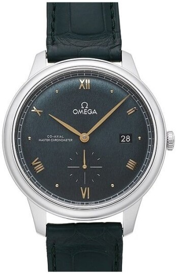 Omega Herreklokke 434.13.41.20.10.001 De Ville Prestige Grønn/Lær Omega Herreklokke 434.13.41.20.10.001 De Ville Prestige Grønn/Lær