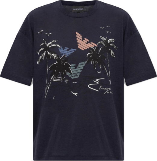 Emporio Armani Dame Topper Blå XS,