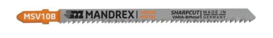 Mandrex SHARPCUT VARIA Stikksagblad 132 mm 3-100 mm Maskintilbehør & forbruk