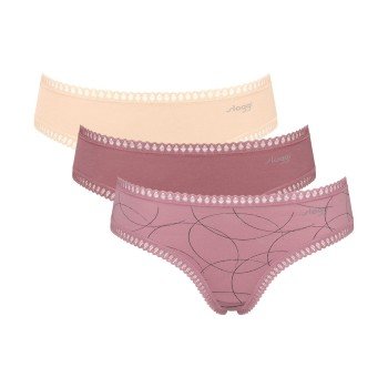 Sloggi Truser 3P GO Crush Hipster Briefs Mixed bomull Large Dame Sloggi Truser 3P GO Crush Hipster Briefs Mixed bomull Large Dame