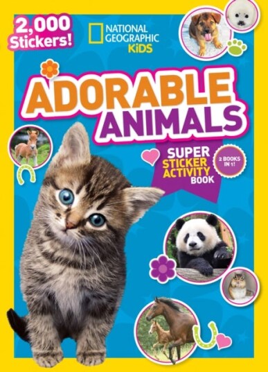 National Geographic Kids Adorable Animals Super Sticker Activity BookSpecial Sales Edition 2,000 Stickers!