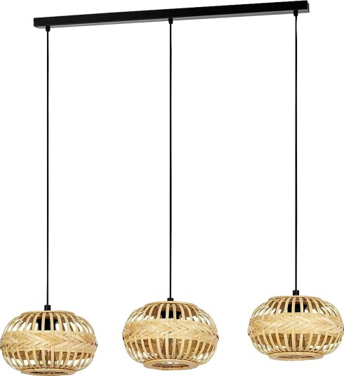 EGLO Pendellampe Amsfield With 3 Lamps Svart Takpendler