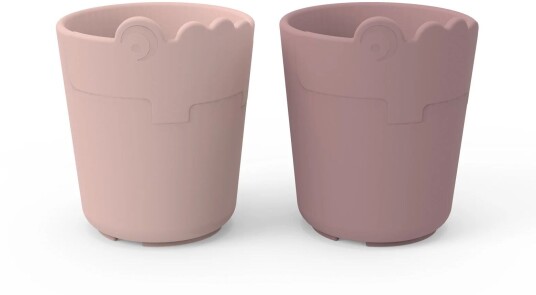 Done by Deer ™ Drikkekopp Kiddish mini Croco 2-pak Rosa