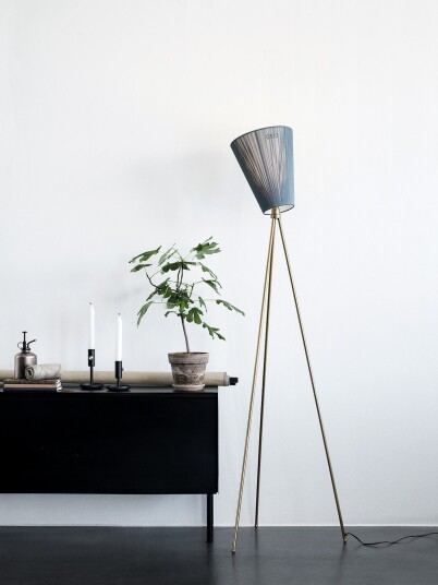 Northern Oslo Wood Gulvlampe Stål/Grønn Stue 60 165 Beige