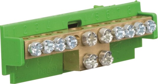 Hager KM10E Jordklemme 60A Messing