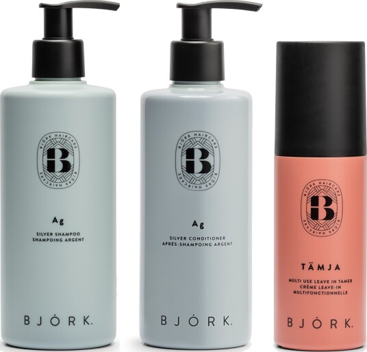 Björk AG Bundle Silver Shampoo 300 ml & Conditioner 250 ml & Leave-in