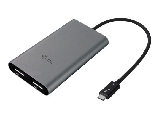 I-TEC Dual Display Port Video Adapter - ekstern videoadapter