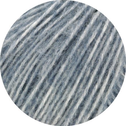 Lana Grossa Natural Alpaca Pelo Garn 017 Gråblå Melert