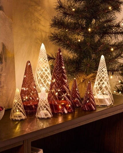 Sirius Home Vilma Tree 2 Pcs. H11cm. Bordeaux