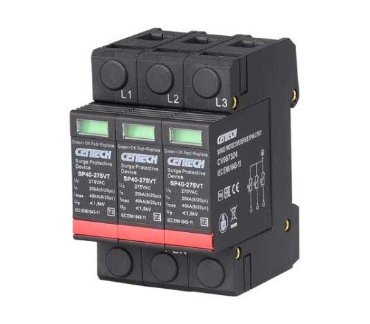 Cenika Overspenningsvern 3-pol Type 2 Pluggbar 275V