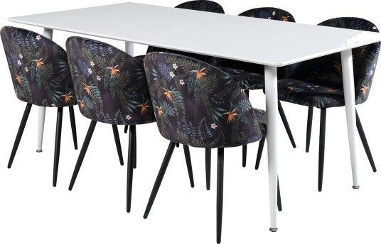 Spisegruppe Venture Home Pobbie med 6 Valentina Stoler Polyester Spisegruppe Venture Home Pobbie med 6 Valentina Stoler Polyester