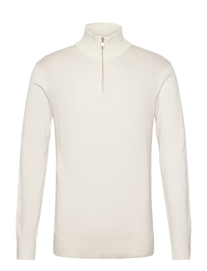 Lindbergh Half Zip With High Neck - White - XXL Lindbergh Half Zip With High Neck - White - XXL