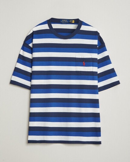 Polo Ralph Lauren Striped Pocket Tee Newport Navy Multi Polo Ralph Lauren Striped Pocket Tee Newport Navy Multi