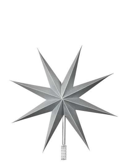 Broste Copenhagen Star Tree Topper - Grey - Ø 30 cm