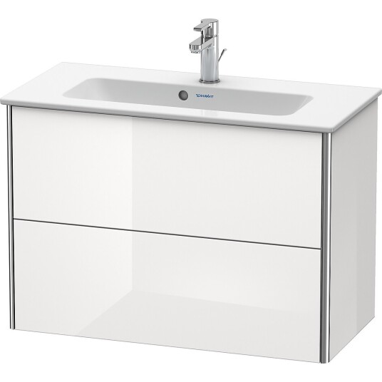 Duravit Xsquare Servantskap m/2 skuffer 610x560x388 mm Hvit Høyglans