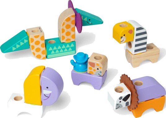 Blockables Safari Dyr Byggesett Fra 2 år