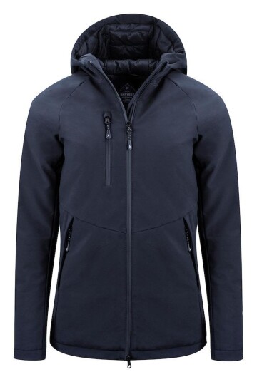 James Harvest Winchester Softshelljakke til Damer Marineblå Vinterjakke med Fleece