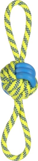 Flamingo hundeleketøy Tofla leketau med tauball Ø 7 x L 30 cm