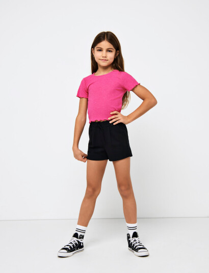 Kids Only Kognella S/S O-Neck Top Noos Jrs - Purple - 158-164