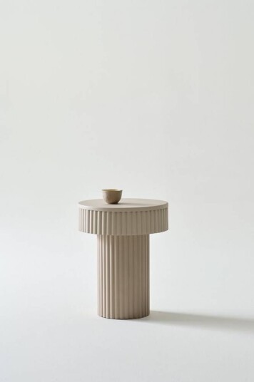 WINTON sidebord ø 36 cm Beige