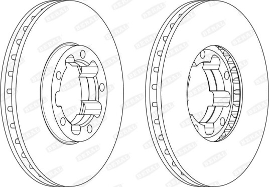 BERAL BCR326A Bremseskive BERAL BCR326A Bremseskive