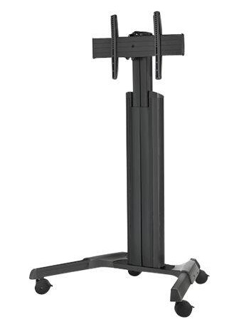 Chief Fusion Medium Height Adjustable Mobile TV Cart - For Displays 32-65" - Black vogn - for LCD-skjerm - svart
