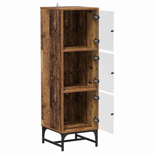 Høyskap Gammelt tre 35 x 37 x 117 cm Konstruert tre